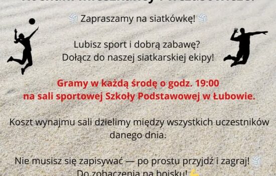 Zapraszamy na siatkówkę!