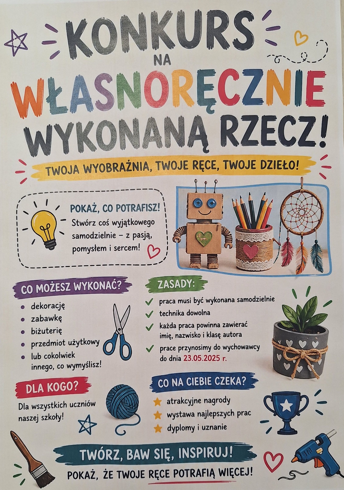 Konkurs na własnoręcznie wykonaną rzecz!