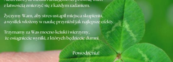 Życzenia dla Ósmoklasistów